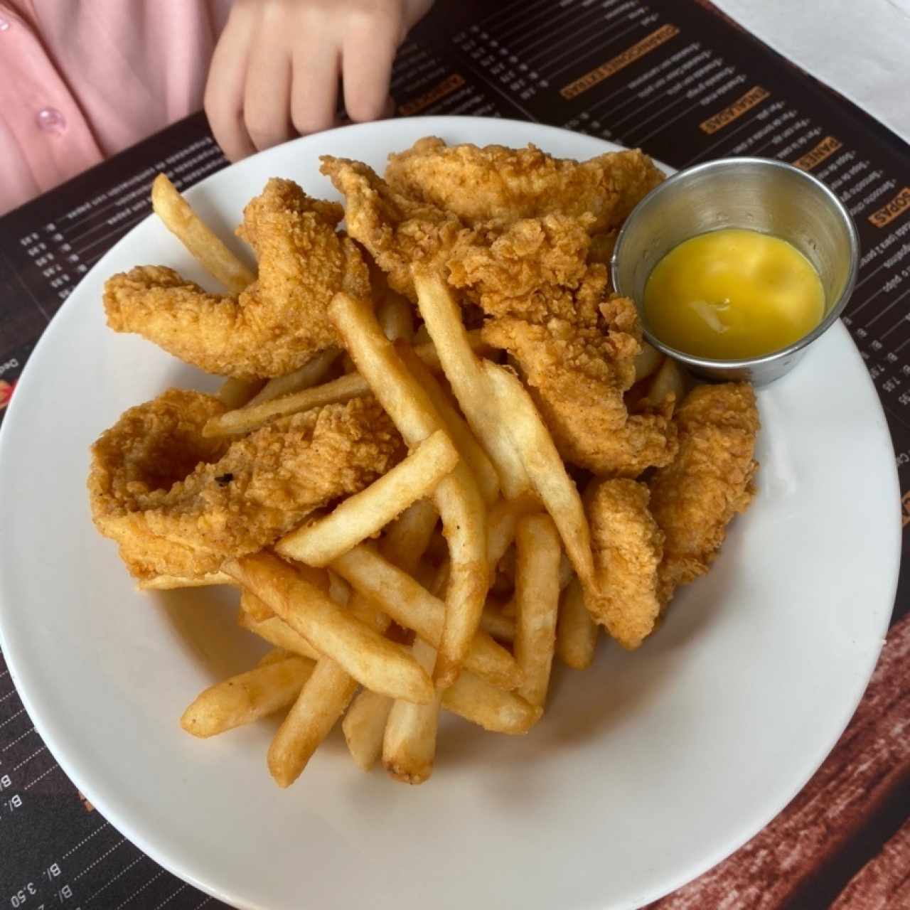 Fajitas de pollo menu niños 