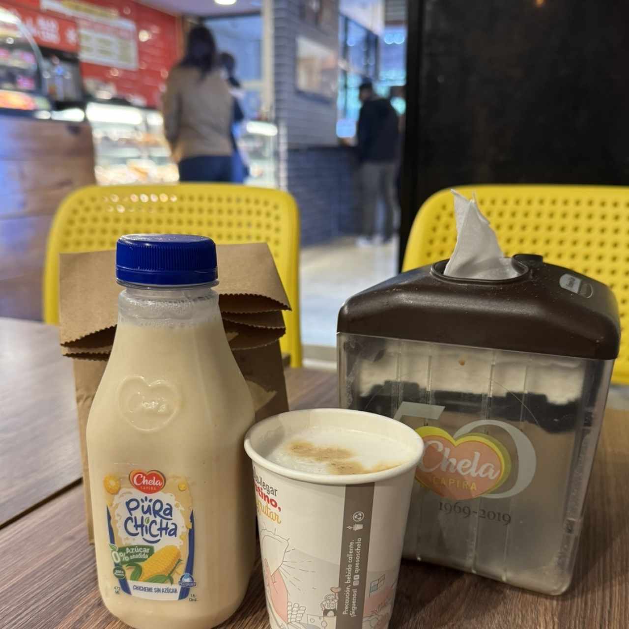 Chicheme 0 azucar y Capucchino