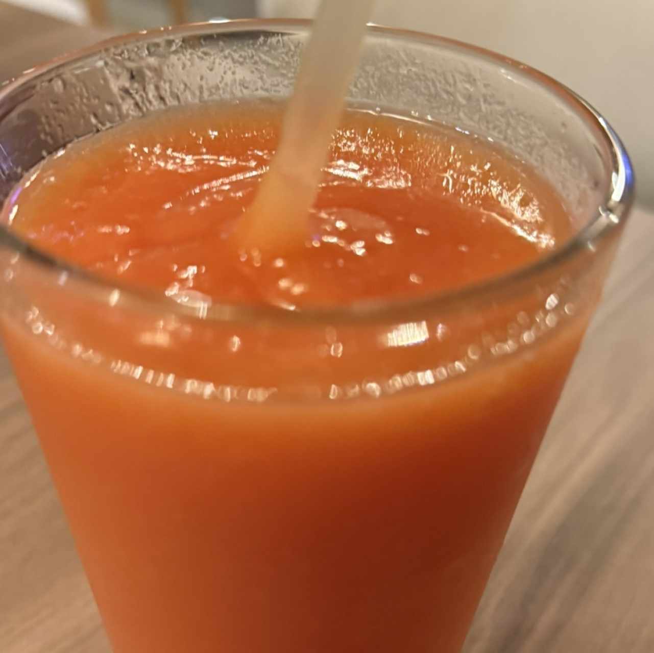 Licuado de papaya