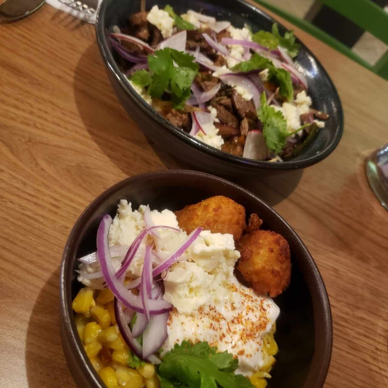 chilaquiles y esquite
