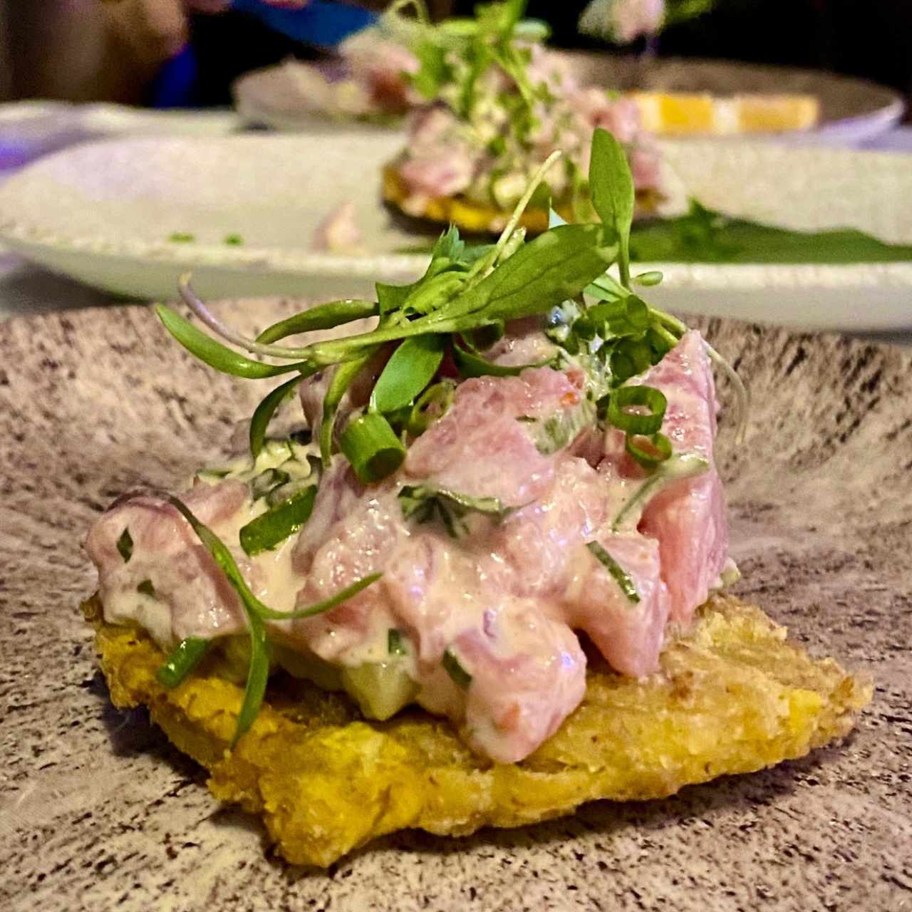 Tostones de atún