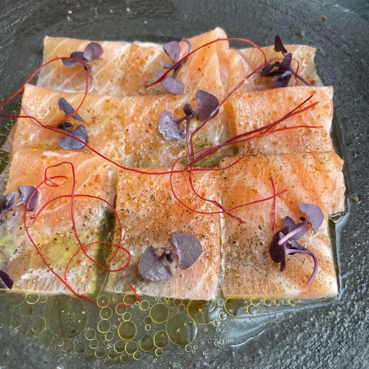 Raw Bar - Truffled King Salmon