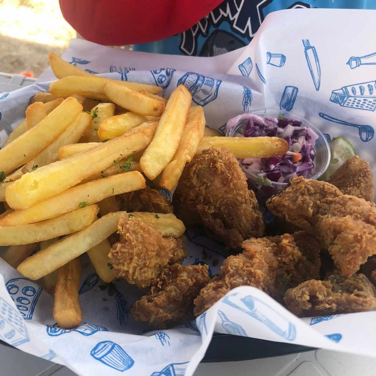 Deditos de pescado - menu de niños