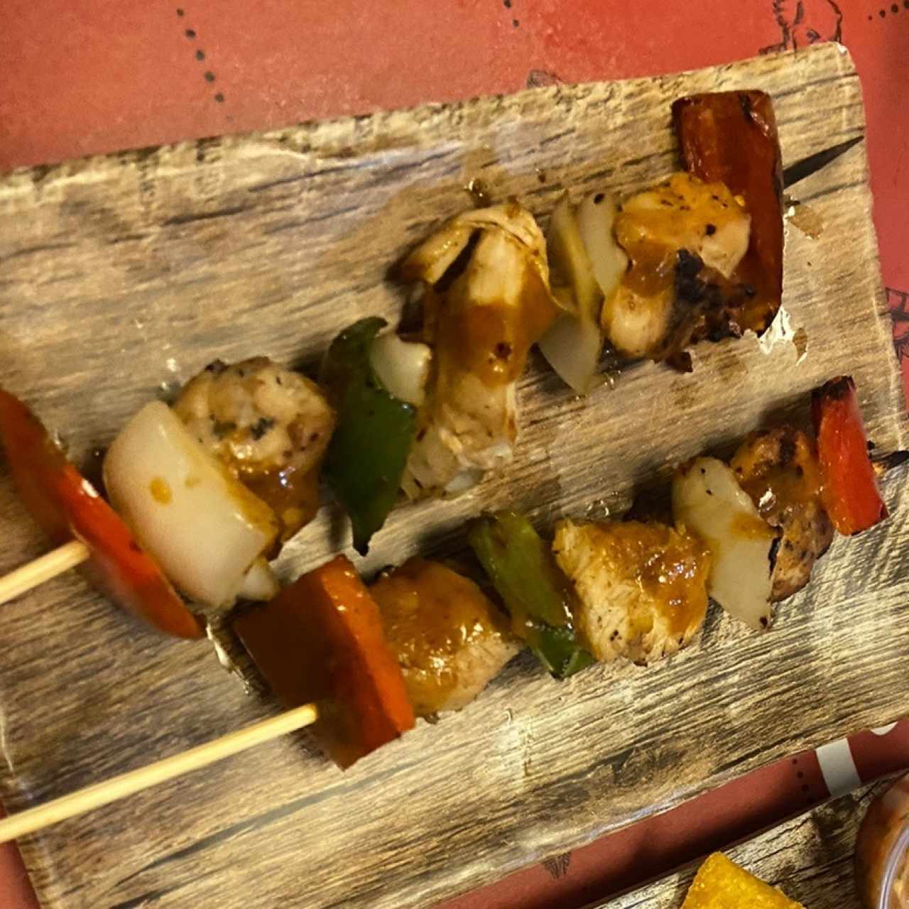 Brochetas de pollo