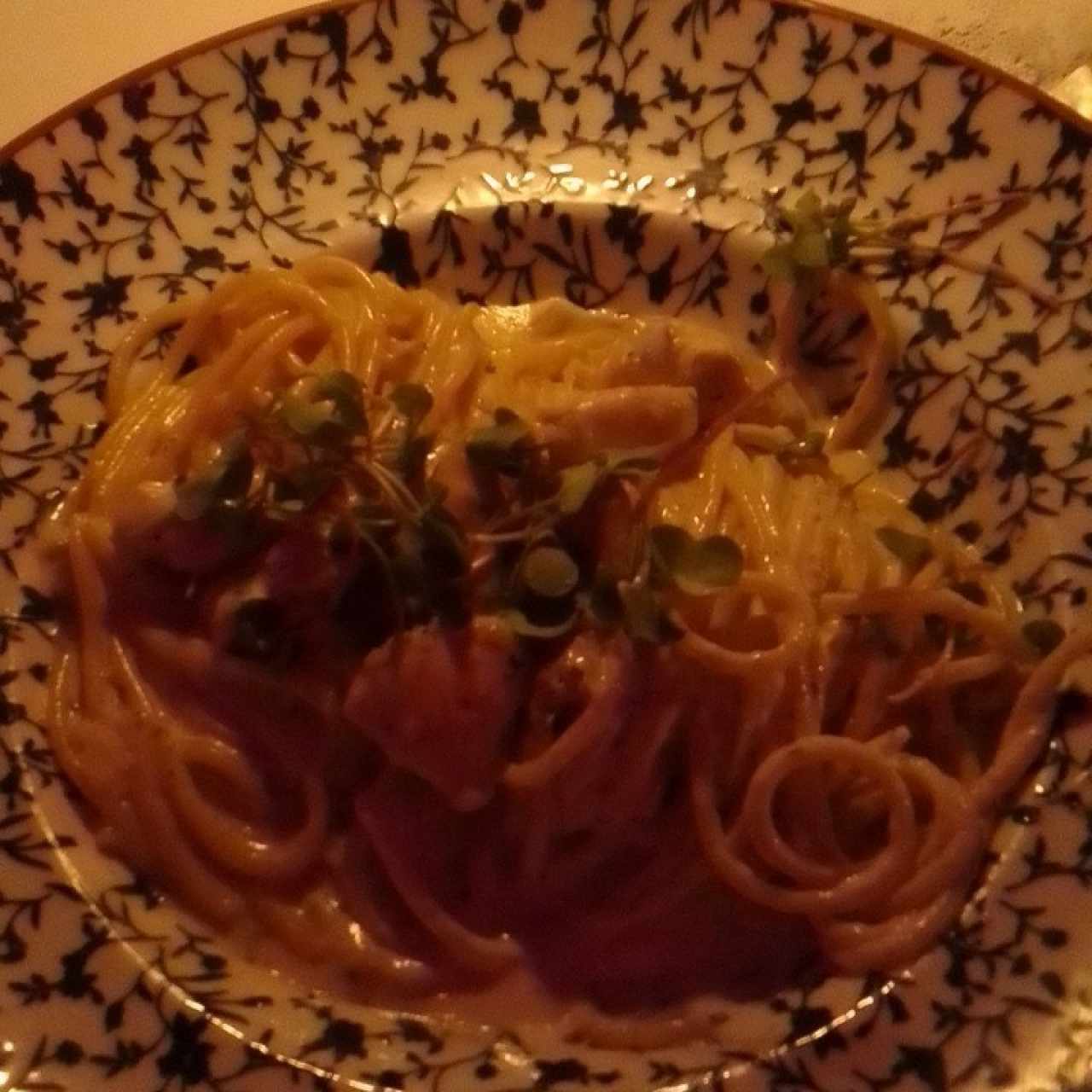 pasta y pollo