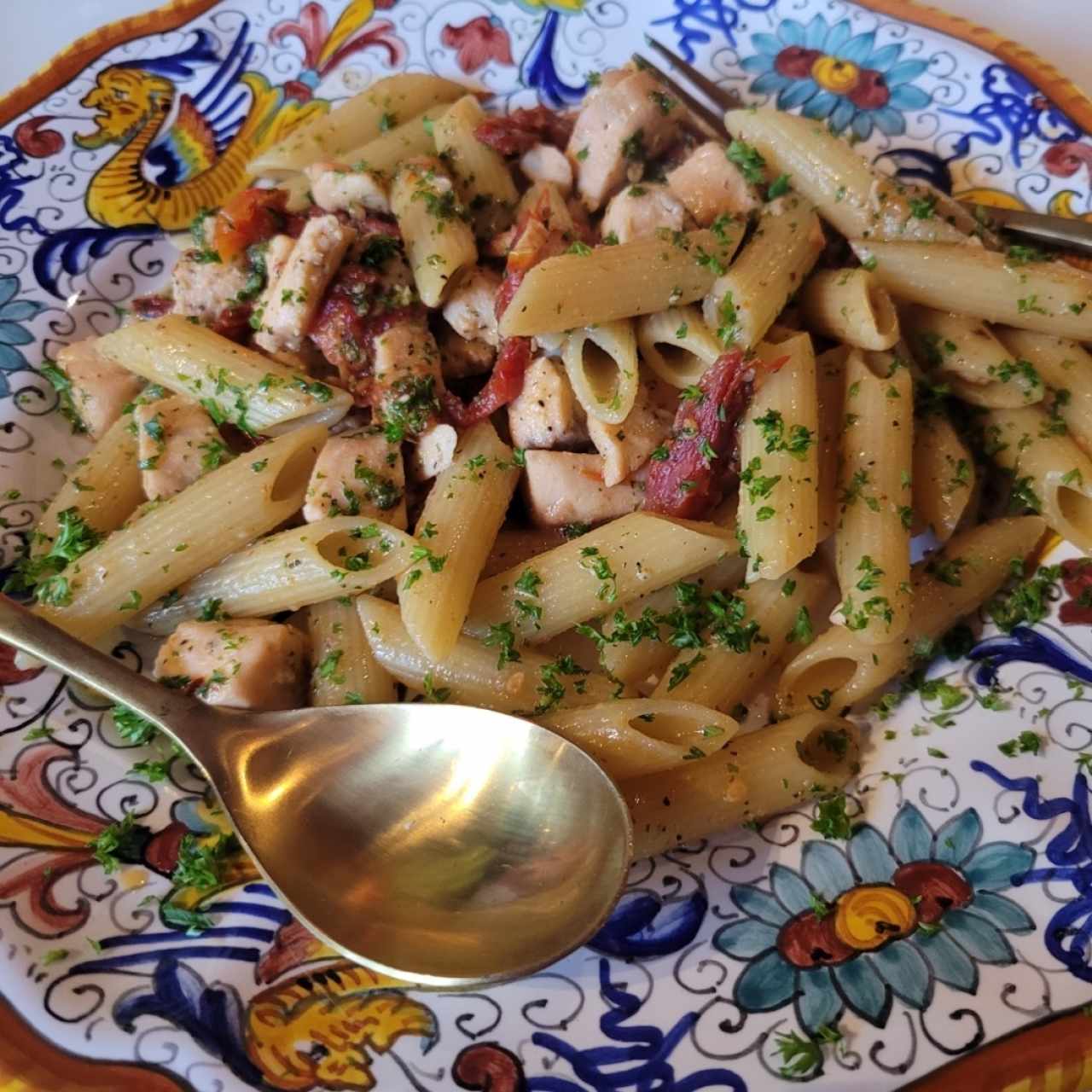  Pasta con salmón 