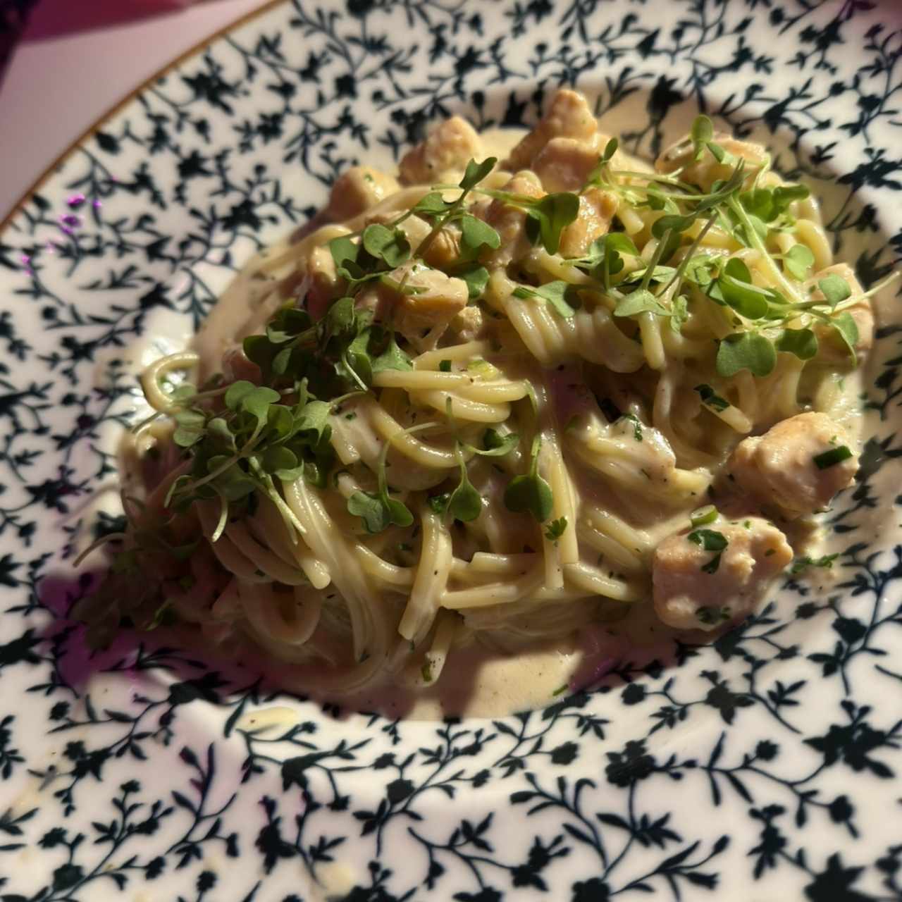 Spaghetti salmón 