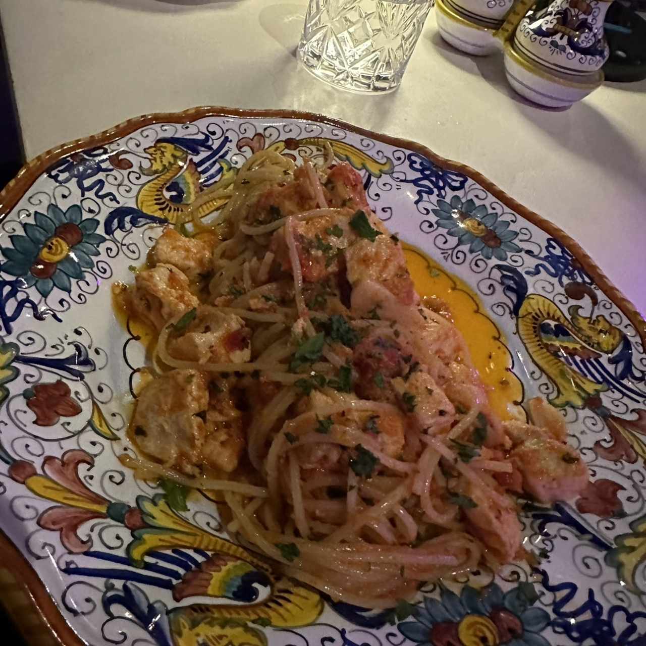 Pasta con salmón 