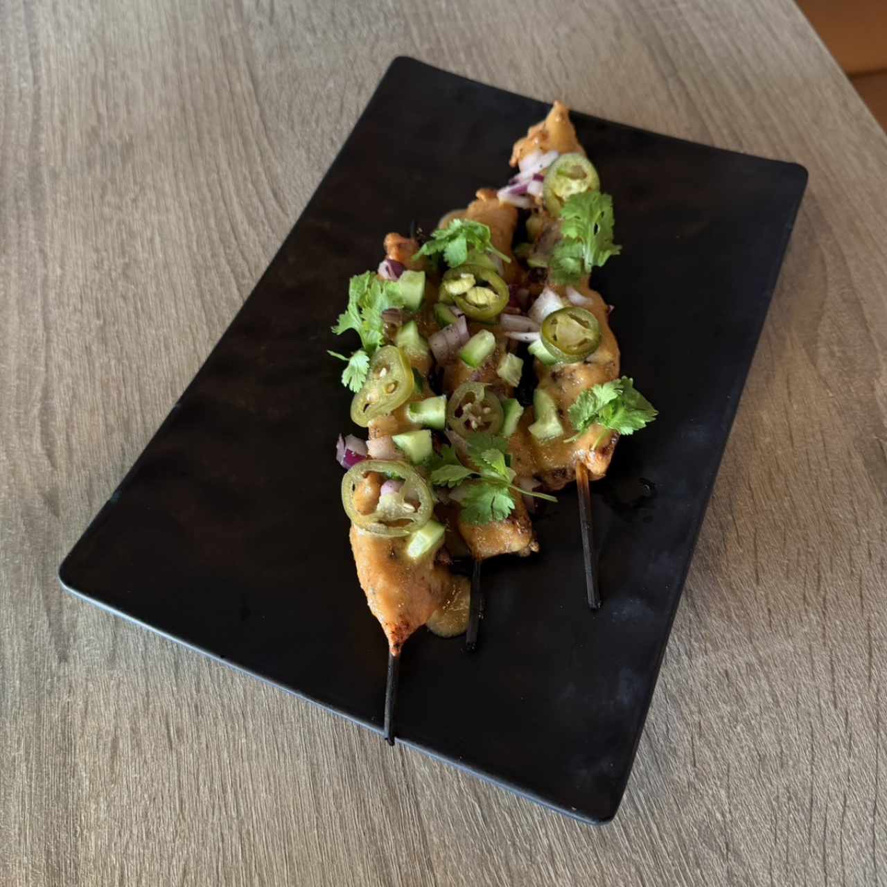 BROCHETAS DE PARGUIOT TAILANDES