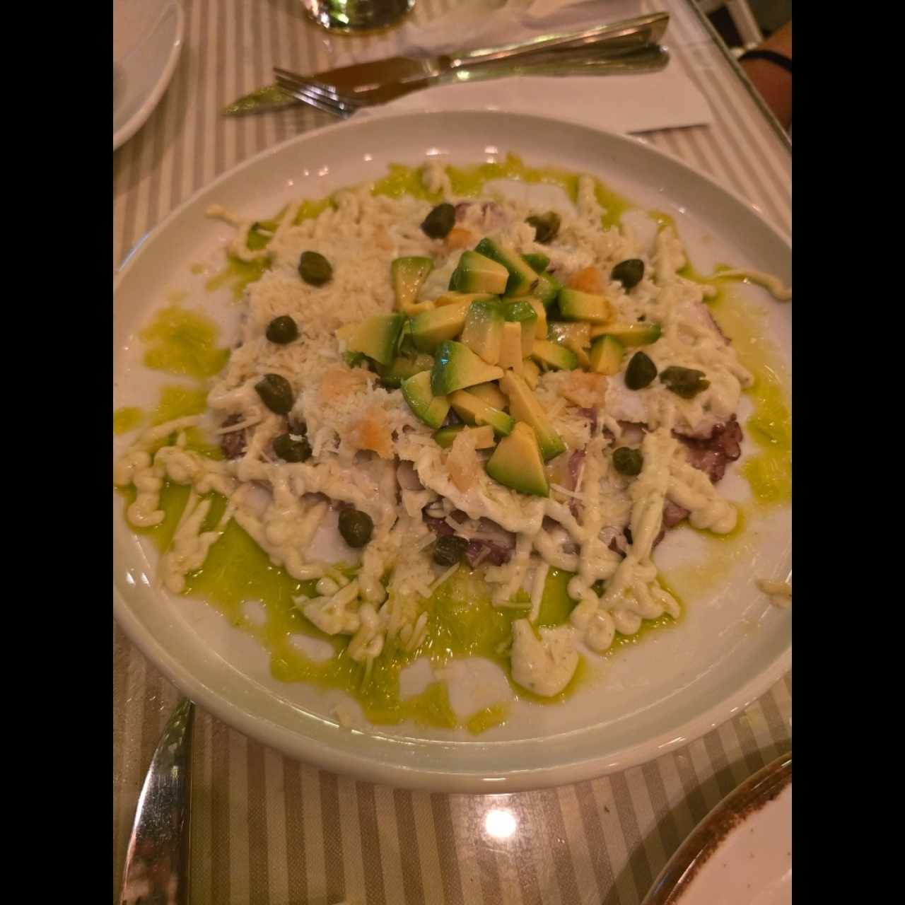Carpaccio de pulpo