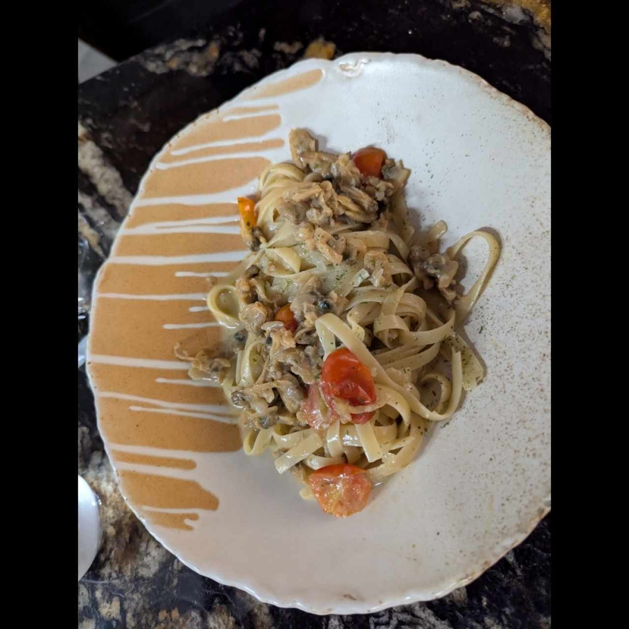 Fetuccini Vongole e Bottarga