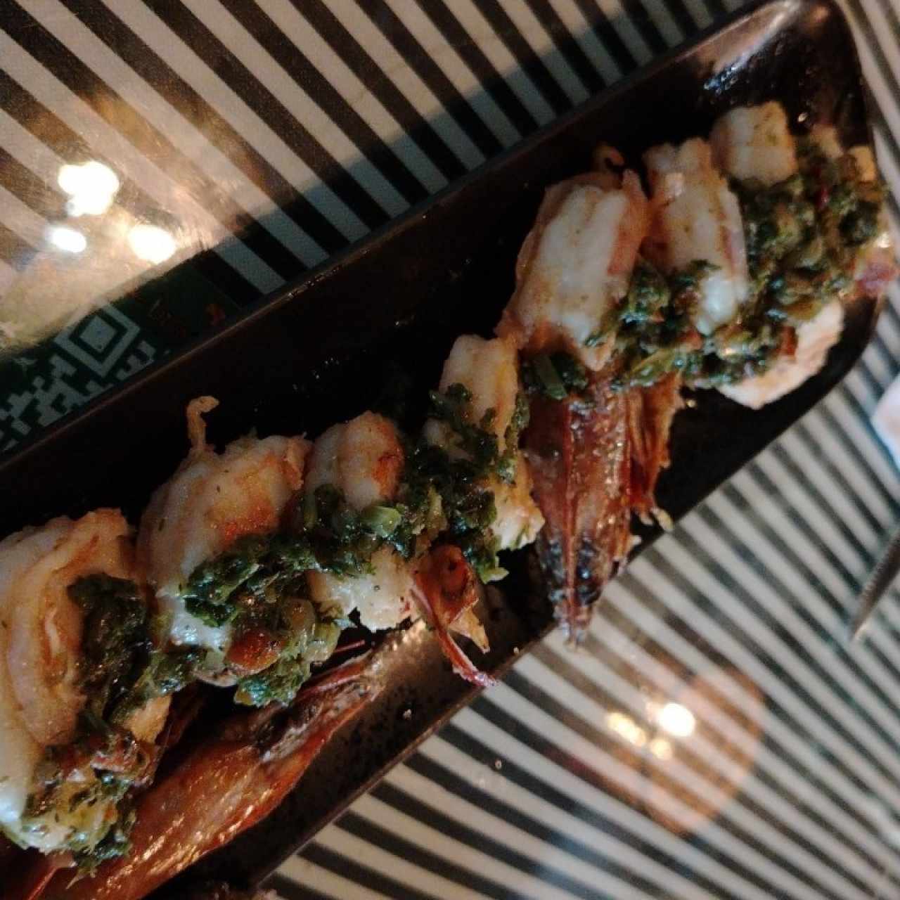 Langostinos a la parrilla 