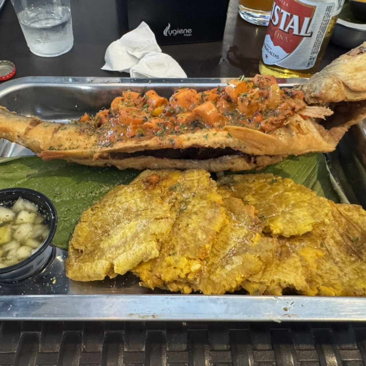 Pescado Entero a lo Macho