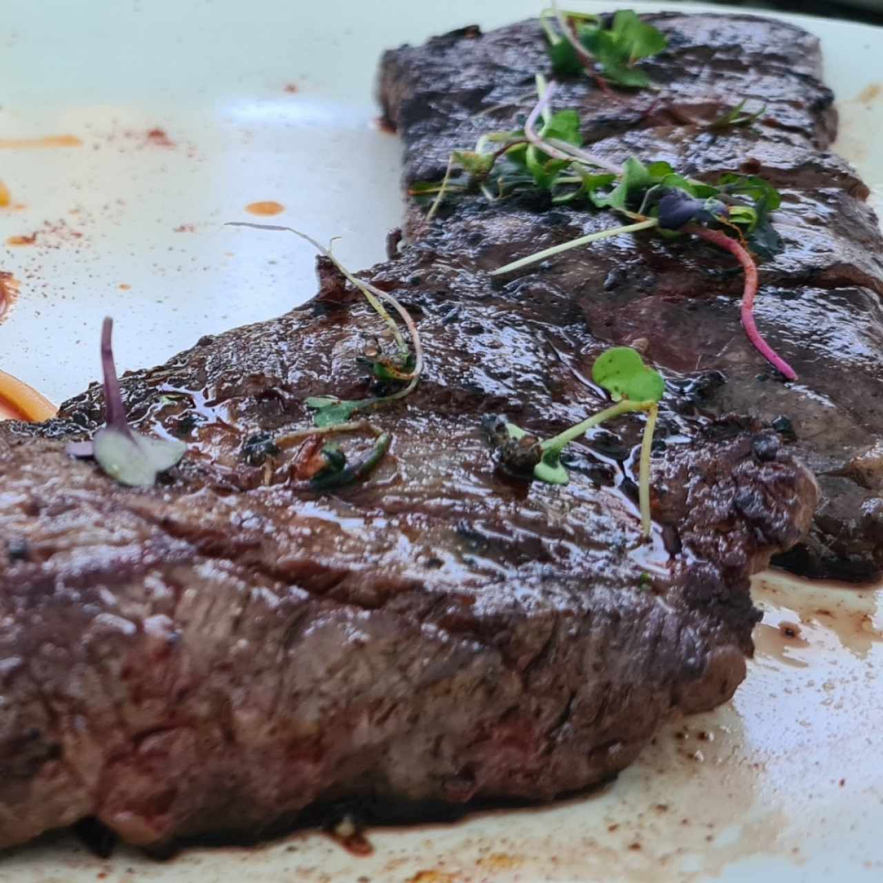 sirloin con pasta 