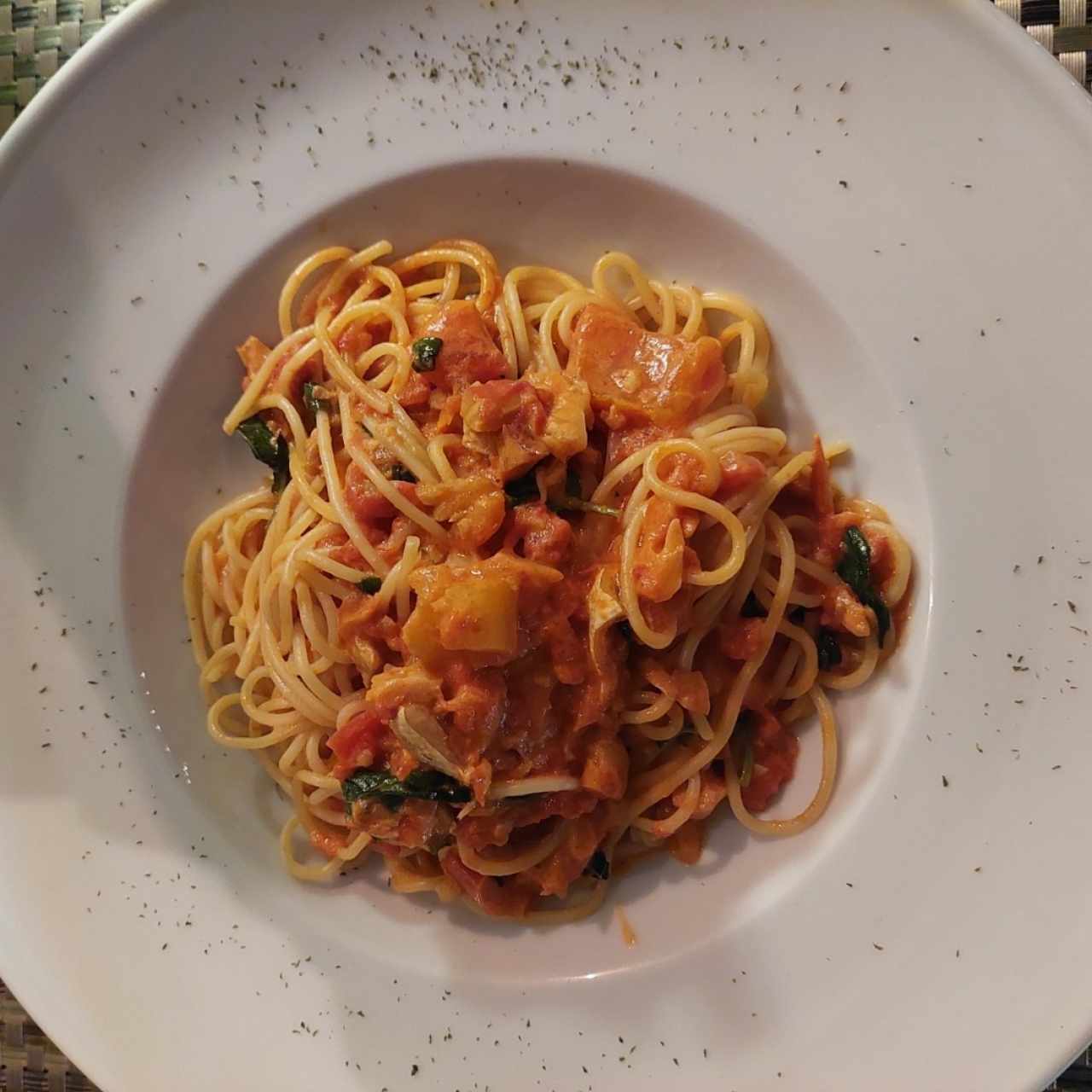 Spaguetti al salmón