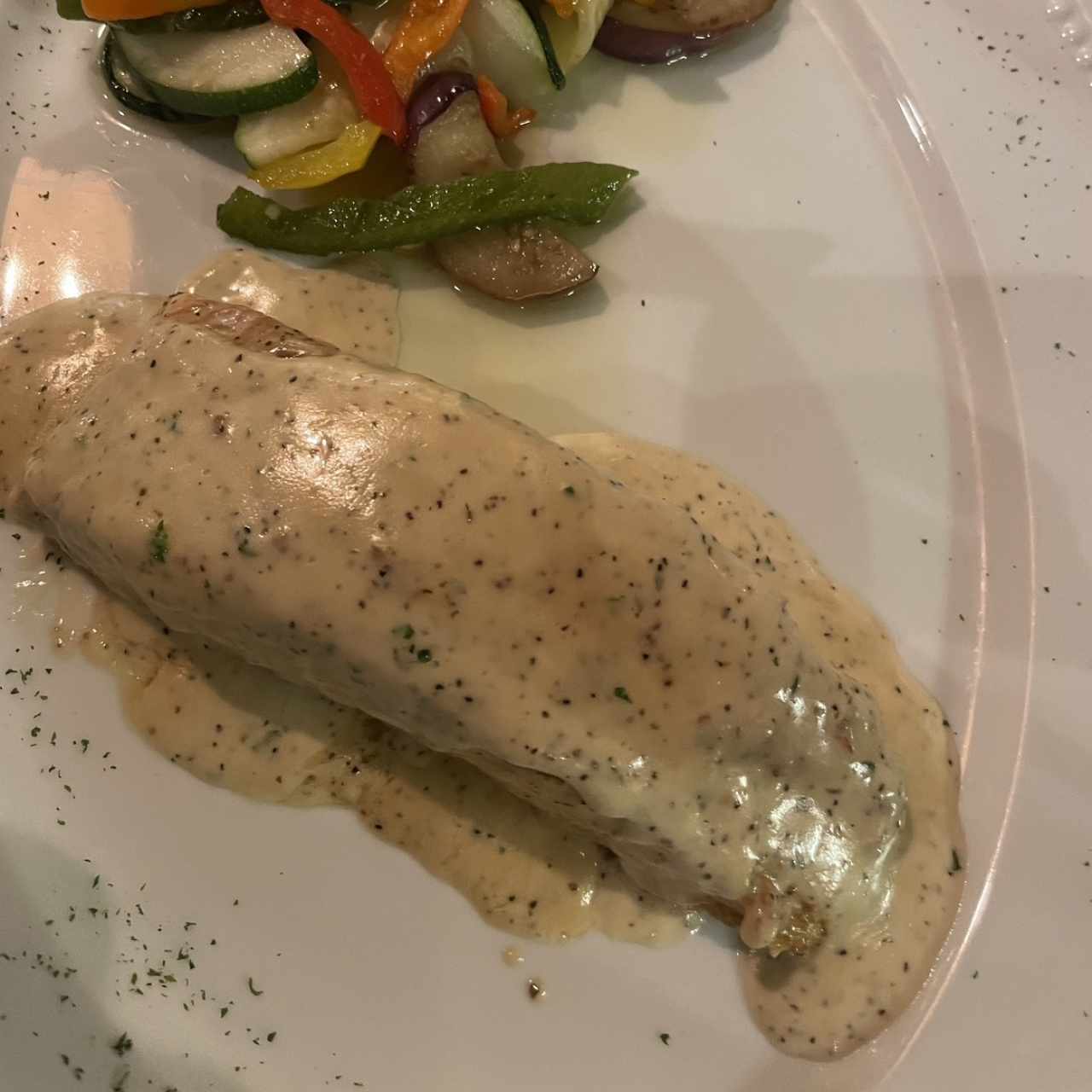 Salmón a La Pimienta