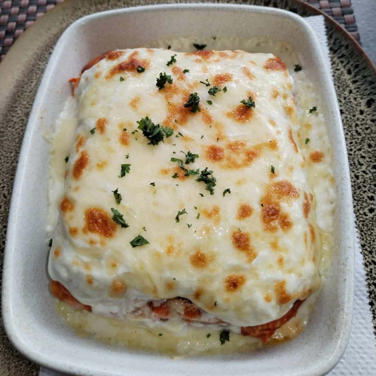 Lasaña de pollo