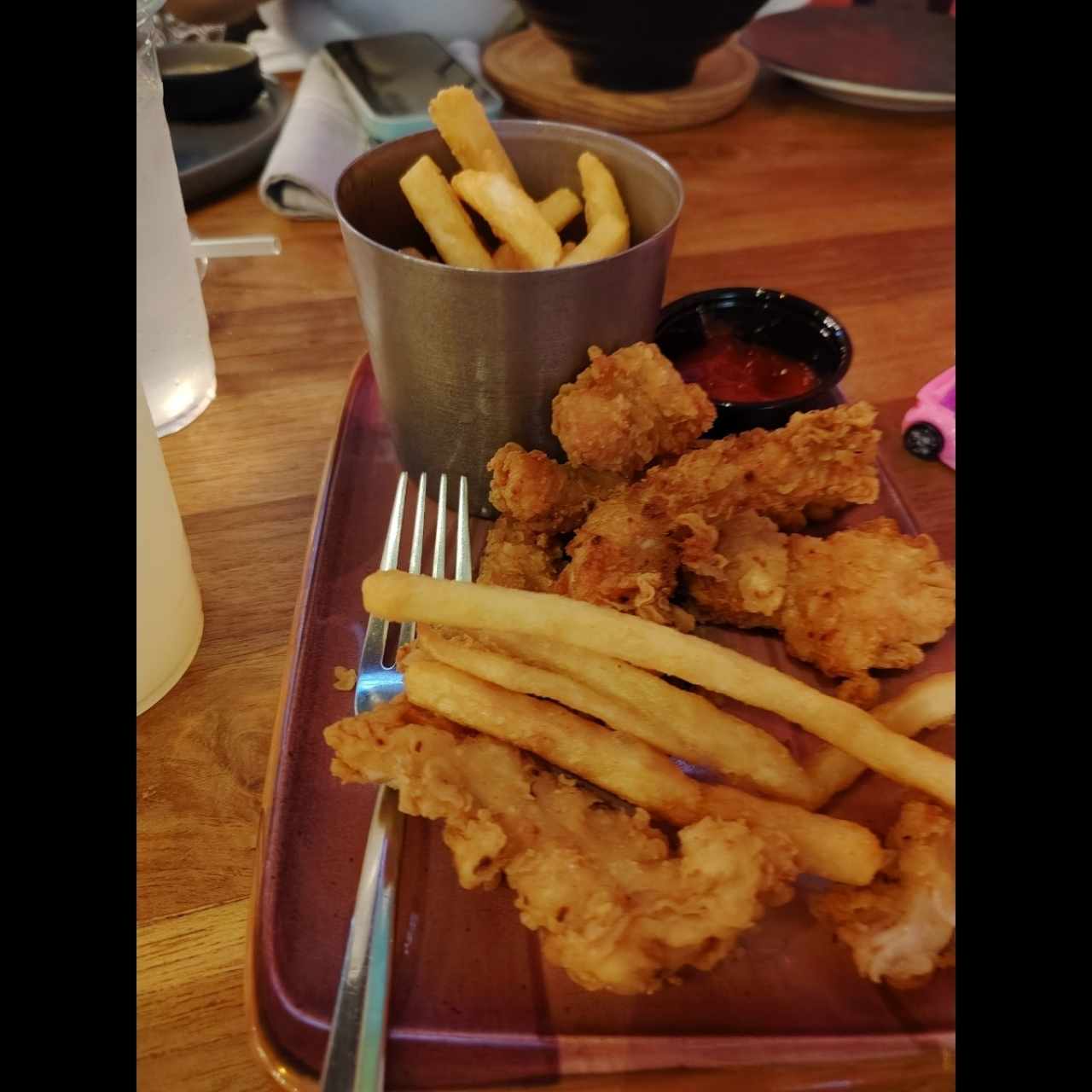 Tenders con papas
