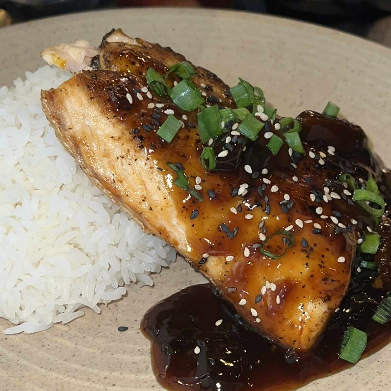 Salmon teriyaki