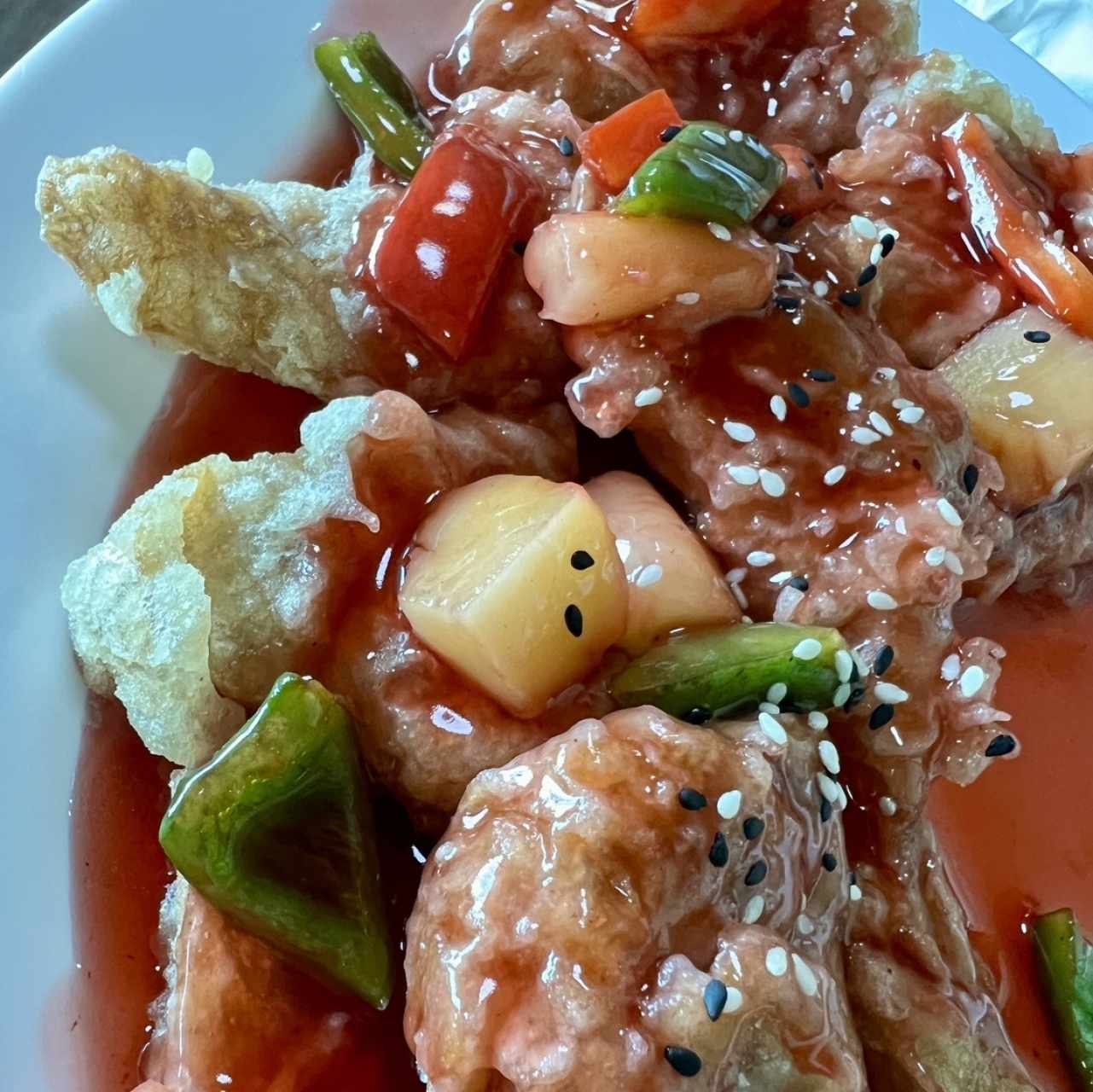 Pato Vegano En salsa Agridulce
