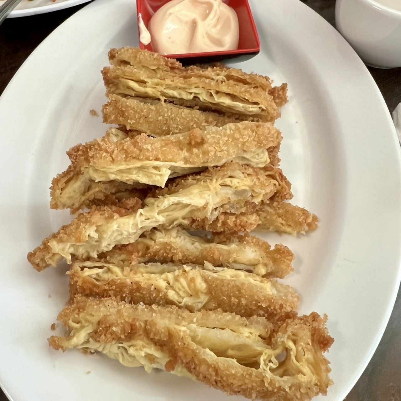 Pollo apanado.