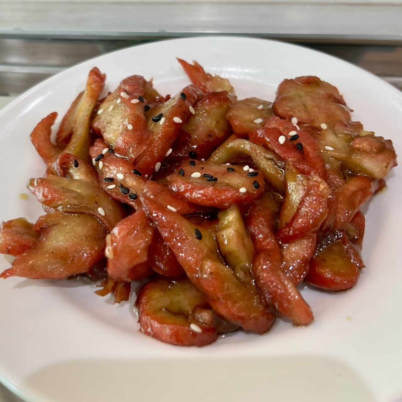 Pato Vegano En salsa Agridulce