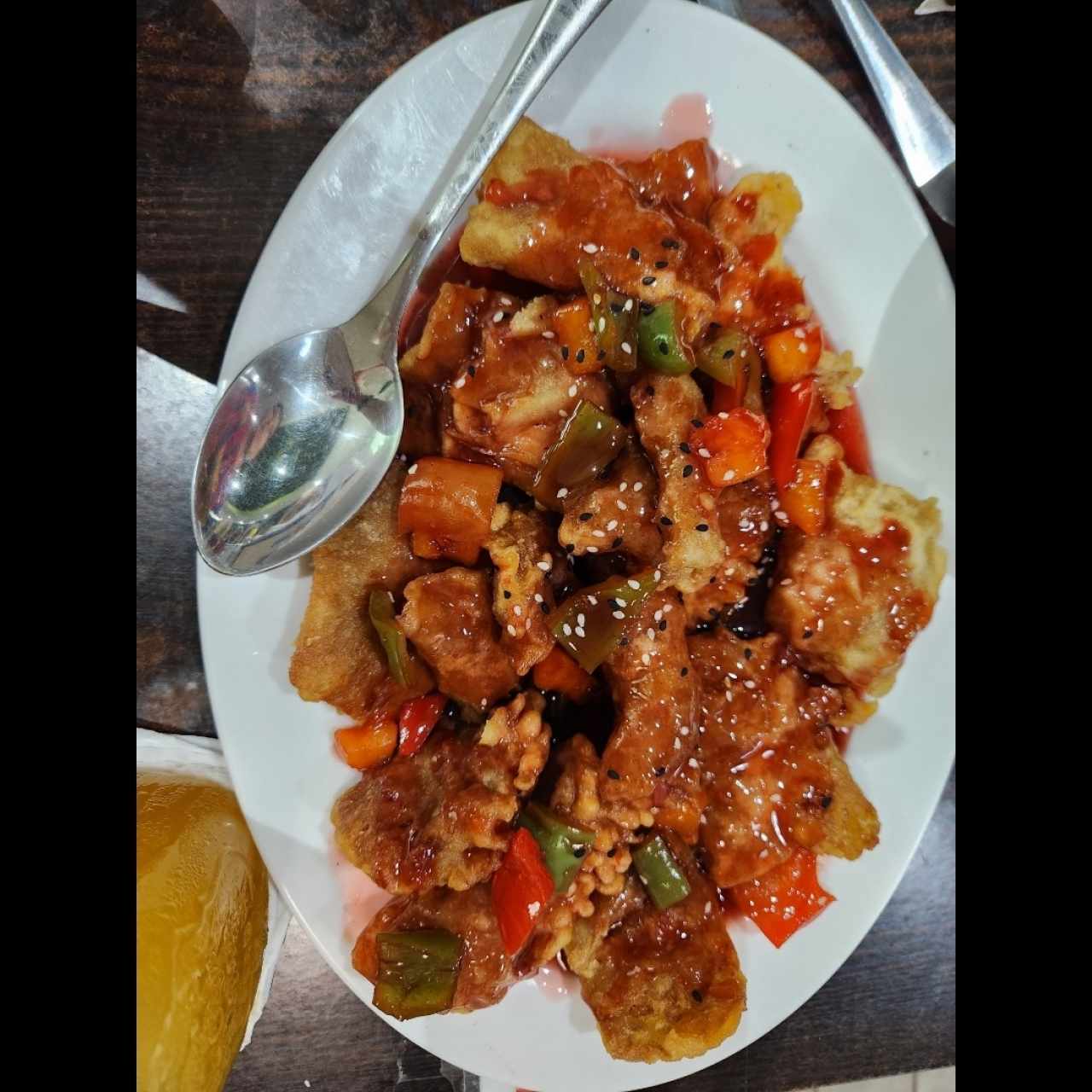 Pato Vegano En salsa Agridulce