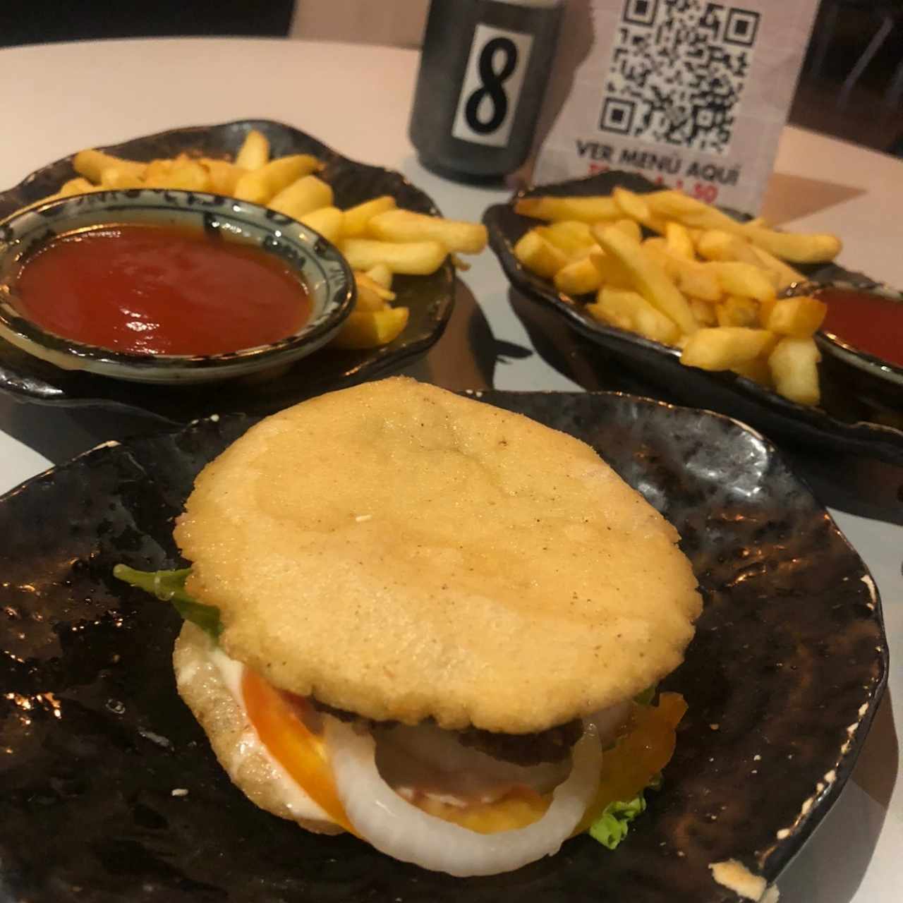Arepa burger