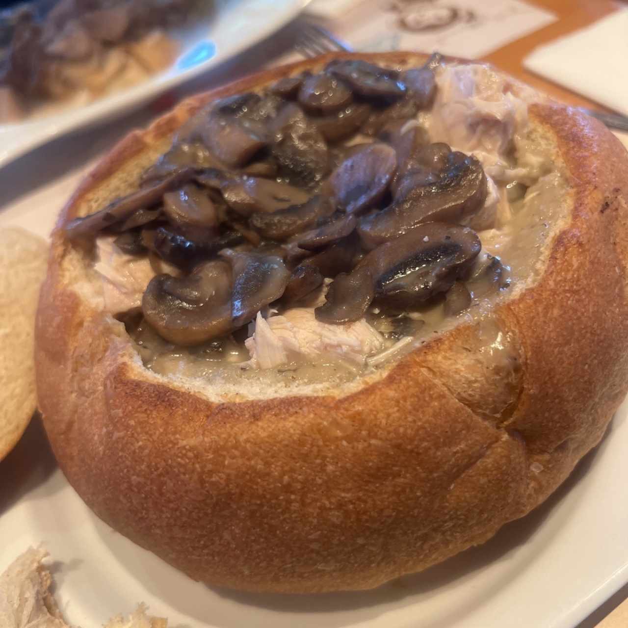 Panecook pollo champiñones 