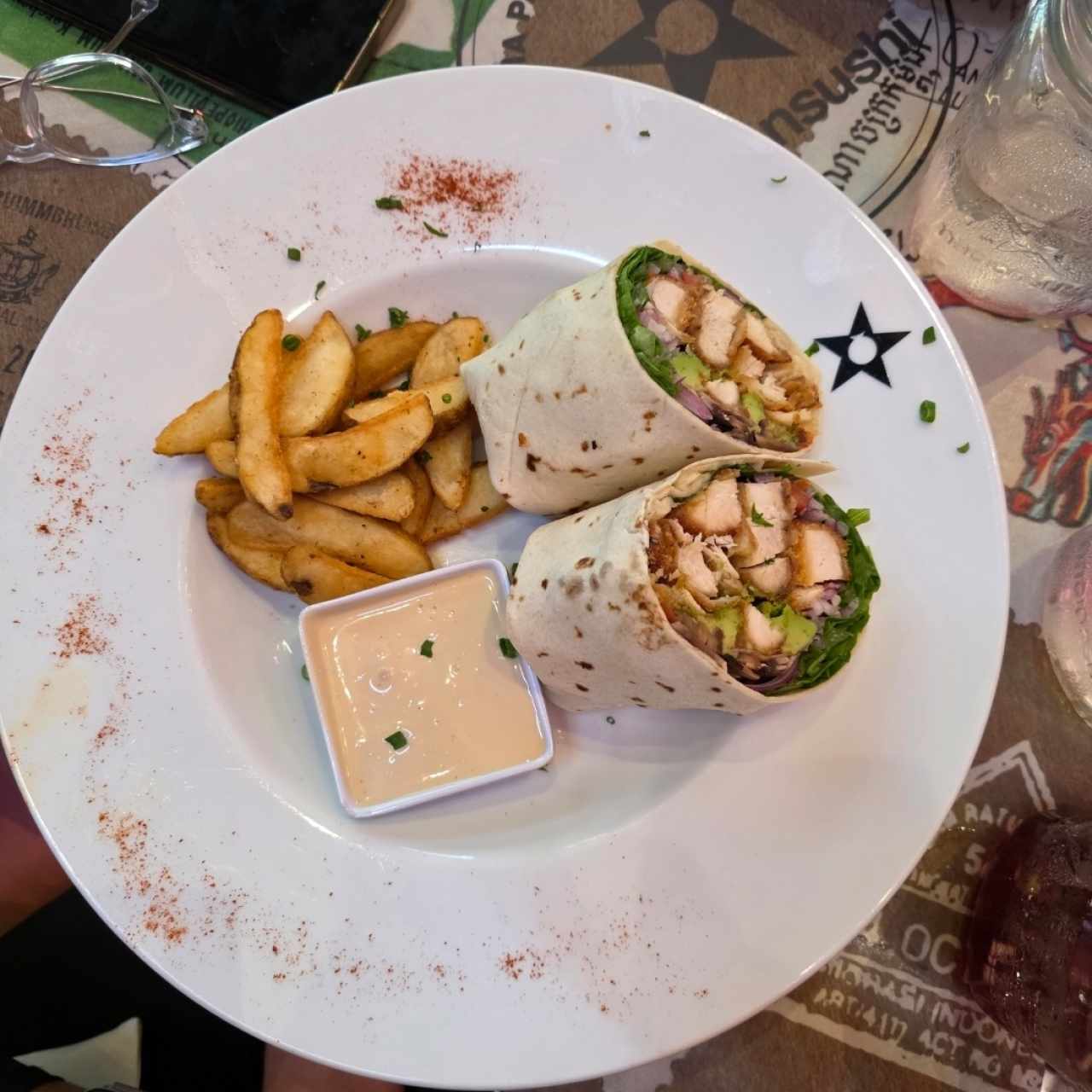 Wrap de Pollo Thai