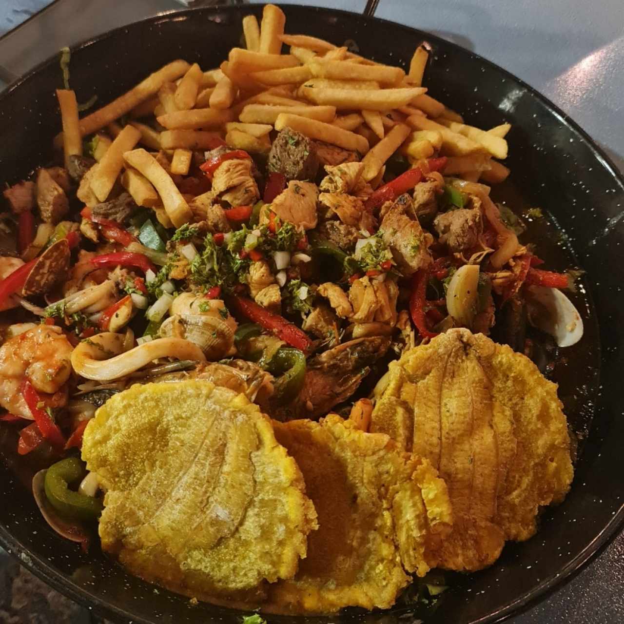 picada mar y tierra