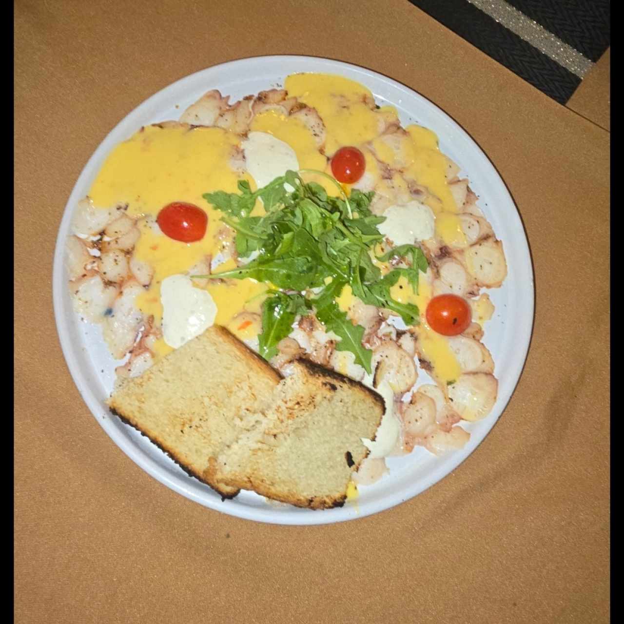 Entrada fría - Carpaccio de Pulpo