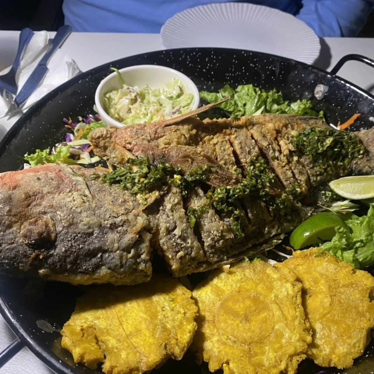 Pescado Frito Pargo Rojo