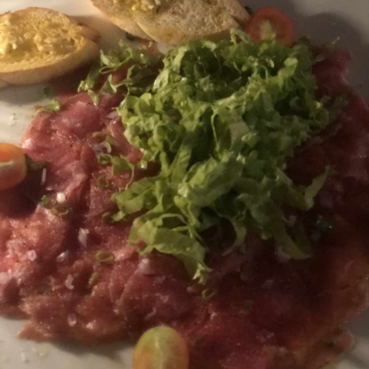 Entradas - Carpaccio de atún