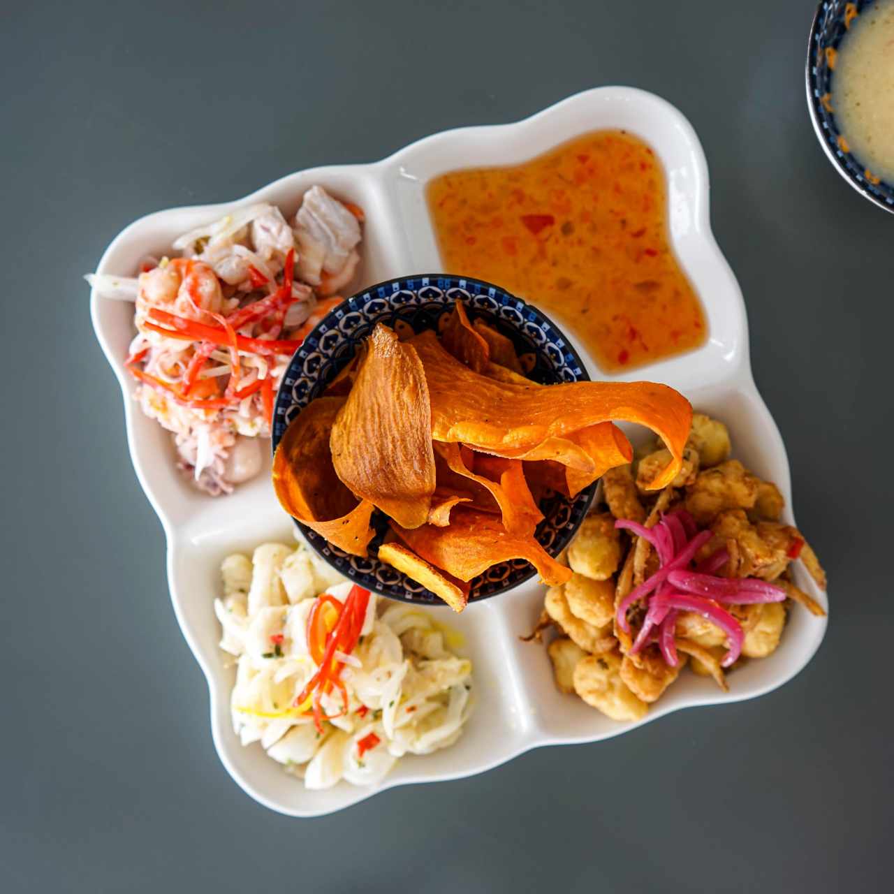 Trío de ceviche
