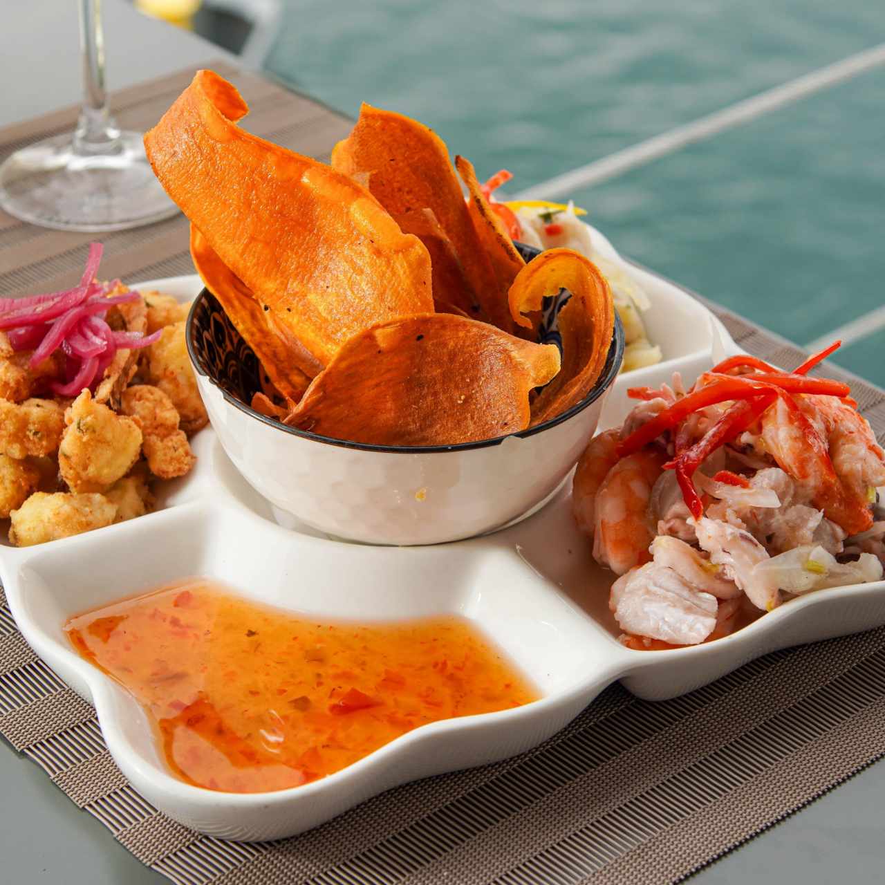 Trío de ceviche