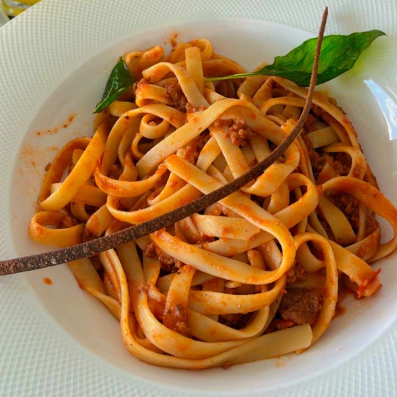 Pasta a la boloñesa 