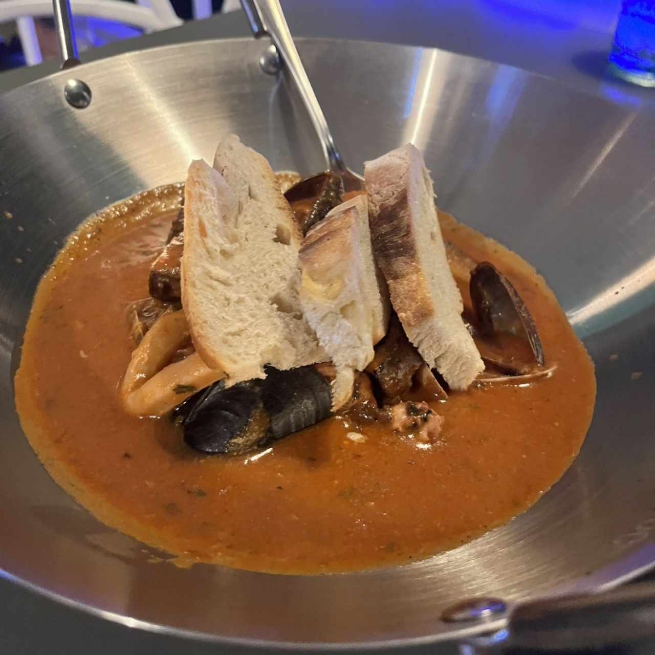 Entrada caliente - Cazuela de mariscos