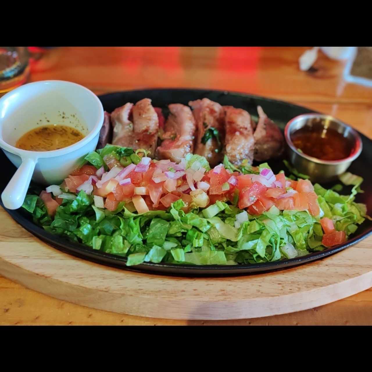 Picaña con ensalada 