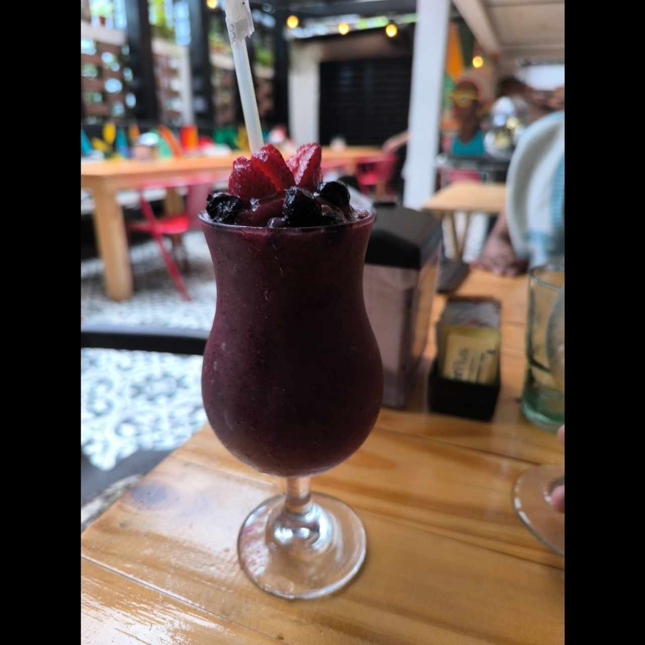 smoothie de frutos rojos