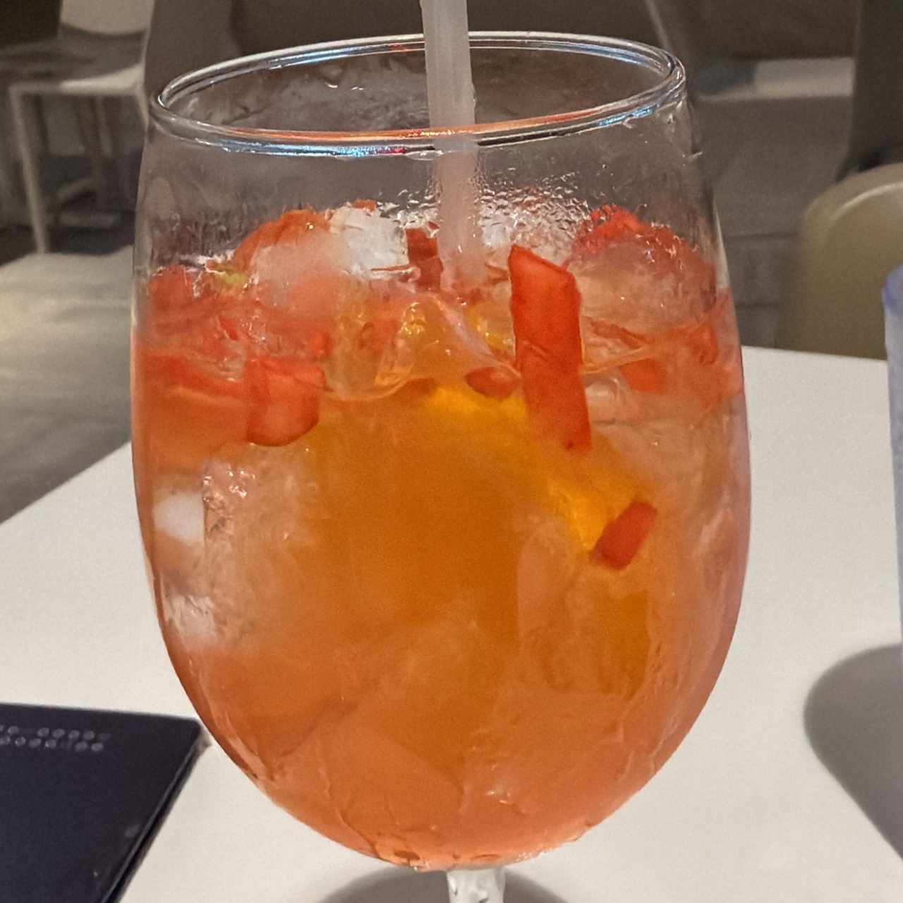 Sangria blanca, la que si estaha un poco mejor 