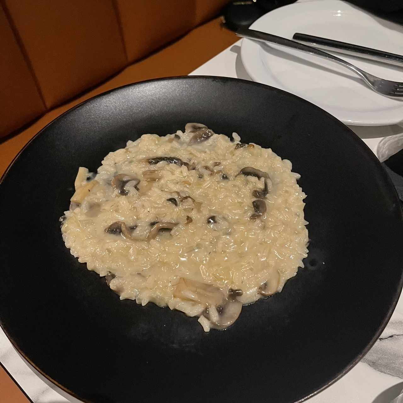 Risotto de Hongos y Trufas Crocantes