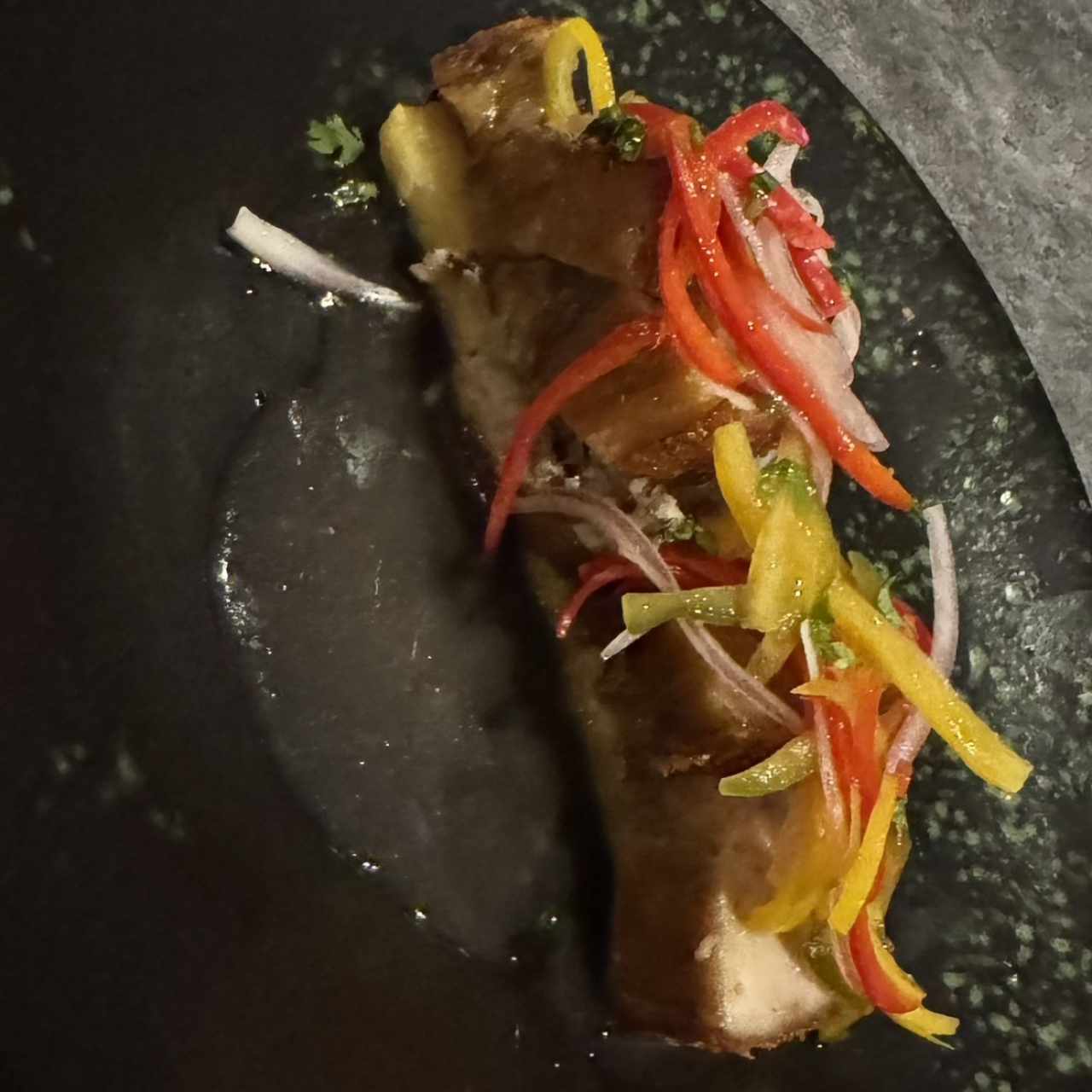 Entradas Calientes - Ceviche de Porkbelly