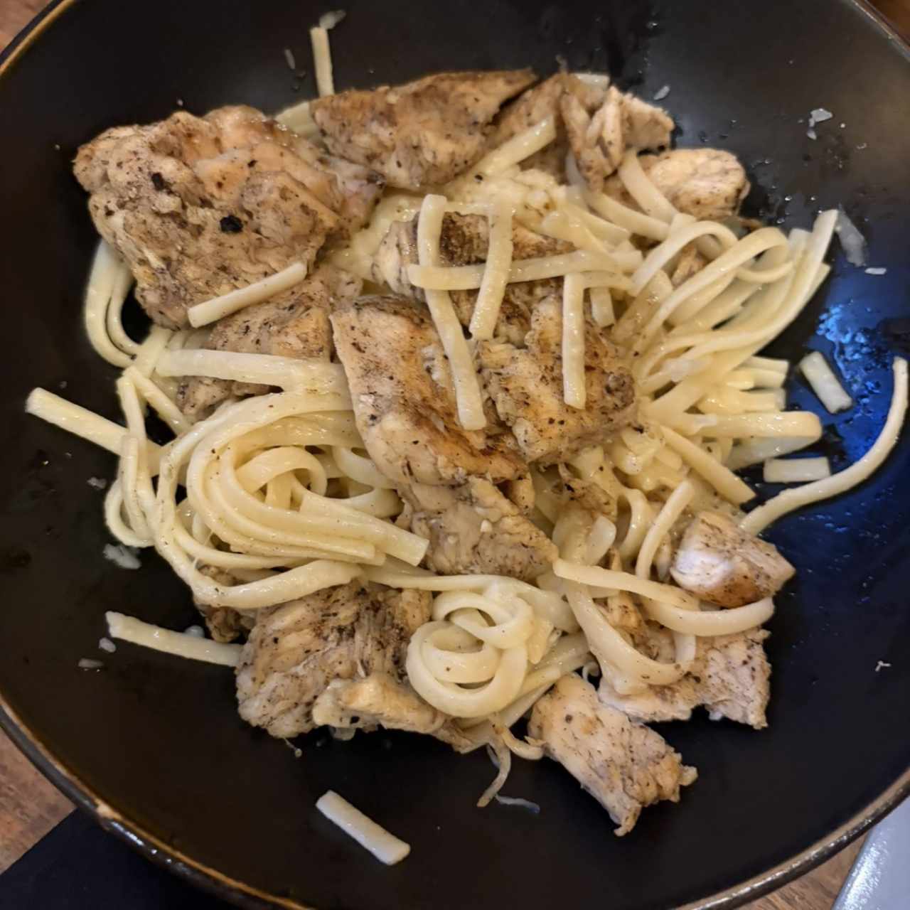 Pasta de pollo con extra pollo!