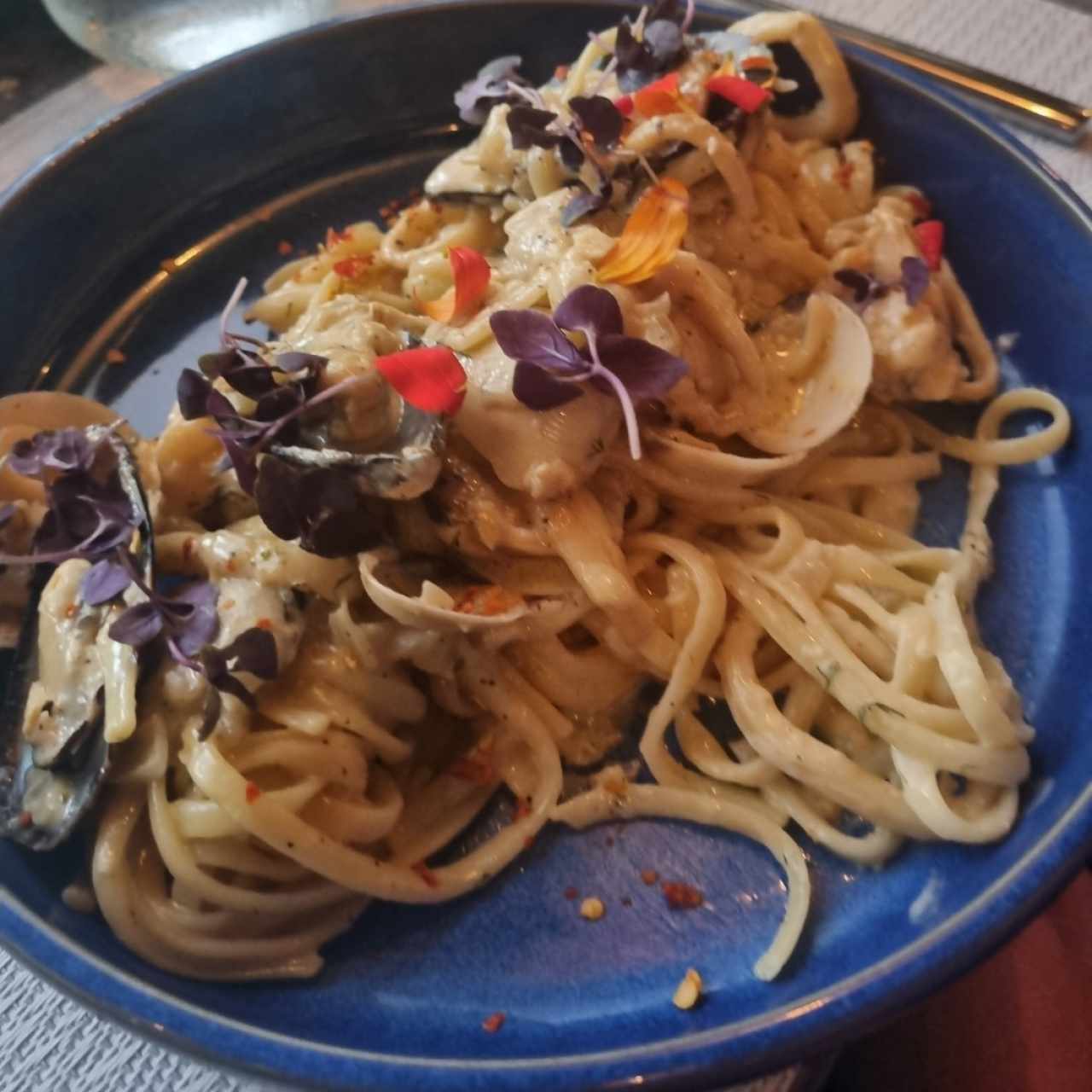 Pasta de Mariscos al Jerez