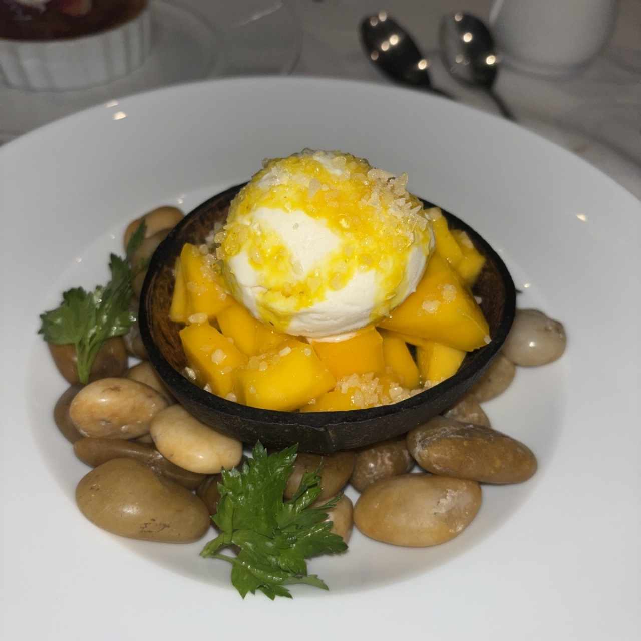 NUESTROS POSTRES - Mango maracuyá