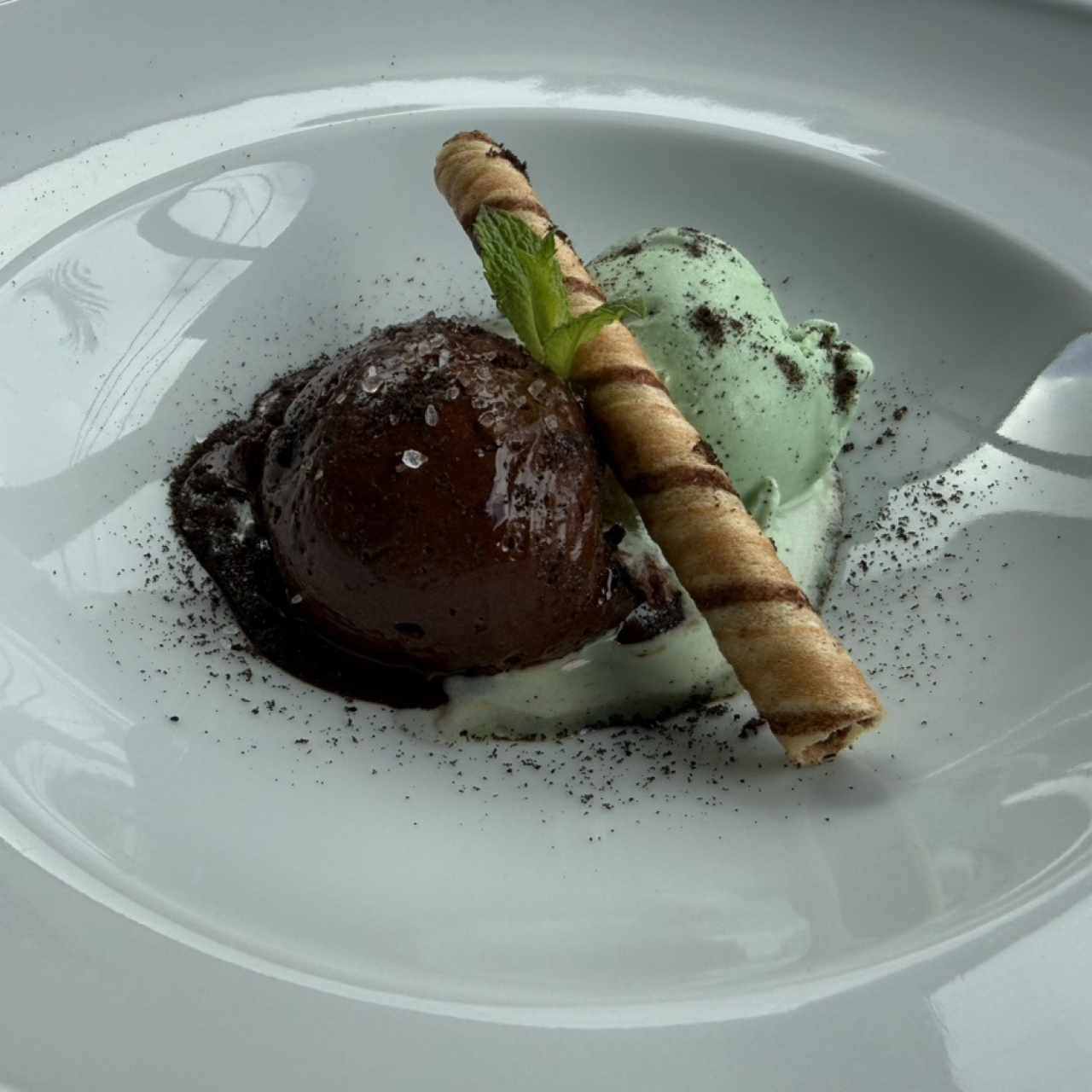 Mousse de chocolate negro
