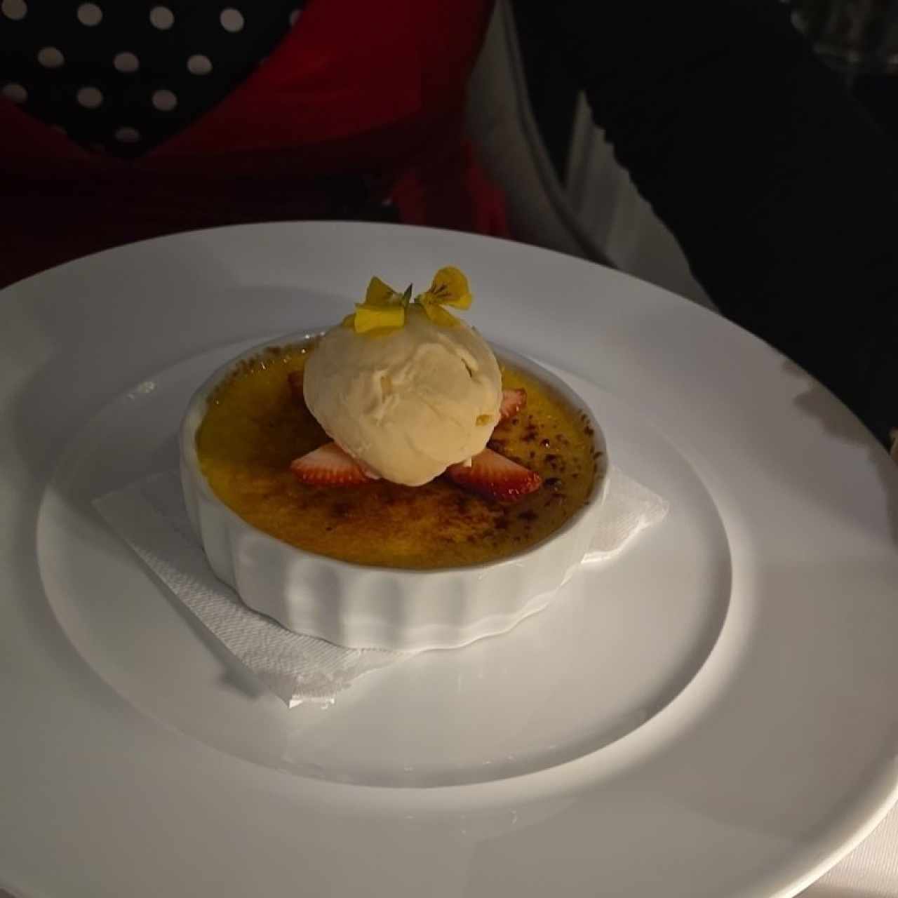 Creme Brulee de vainilla flambeada