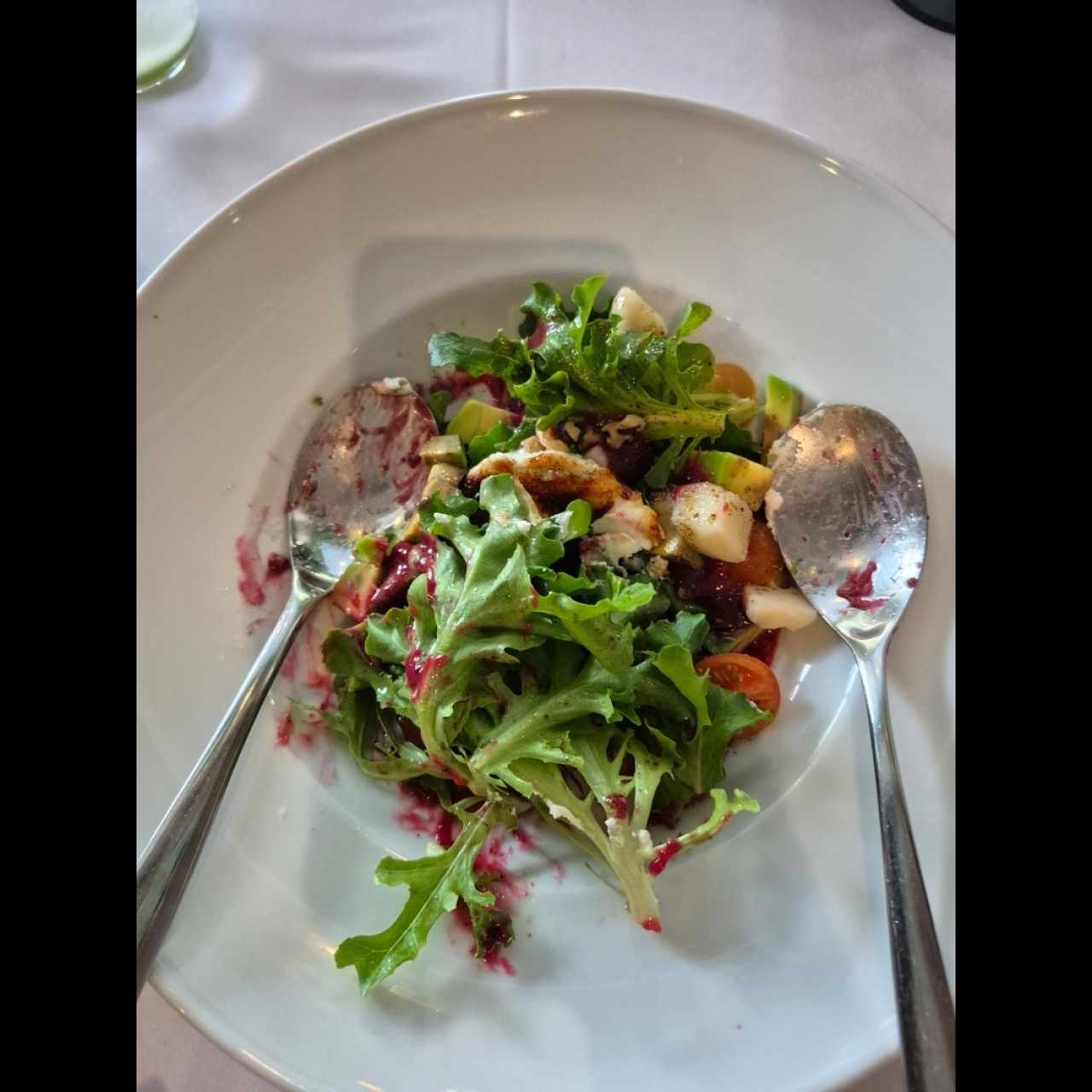 Ensalada con queso chevre