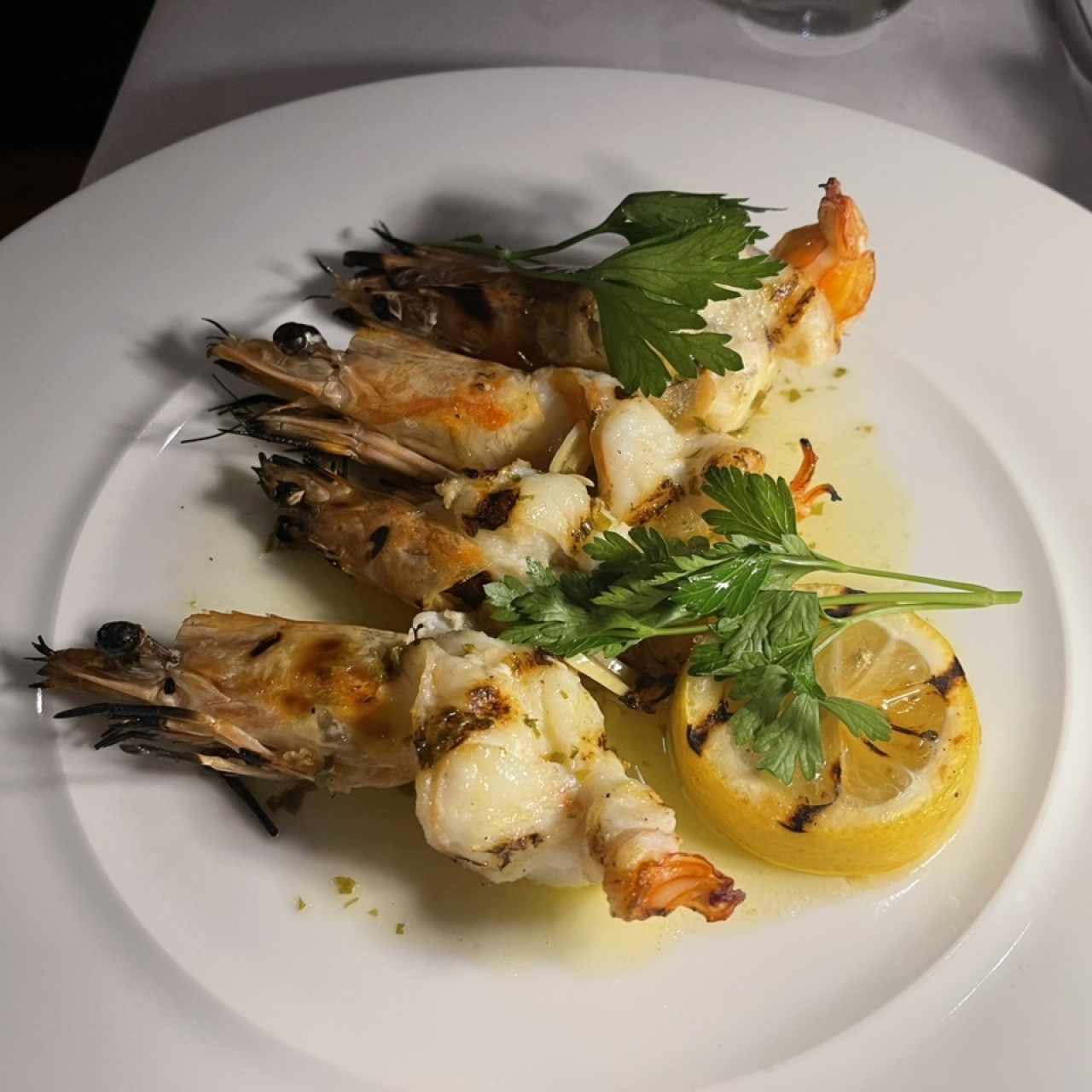 Langostinos jumbo a la brasa